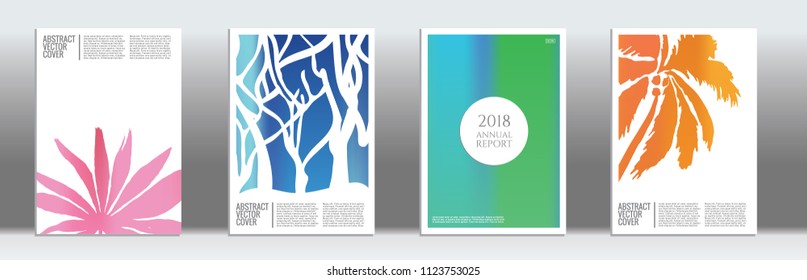 Rainbow cover template. Wedding exotic layout. Backdrop for corporate annual report, poster, magazine first page. Minimal leaflet, business flyer. Promotion concept card. A4 flat abstract art