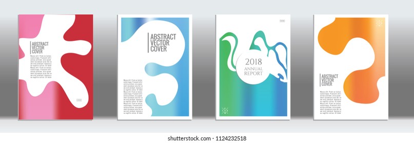 Rainbow cover template. Wedding exotic layout. Backdrop for corporate annual report, poster, magazine first page. Minimal leaflet, business flyer. Promotion concept card. A4 flat abstract art