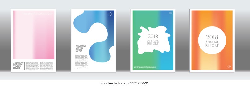 Rainbow cover template. Wedding exotic layout. Backdrop for corporate annual report, poster, magazine first page. Minimal leaflet, business flyer. Promotion concept card. A4 flat abstract art