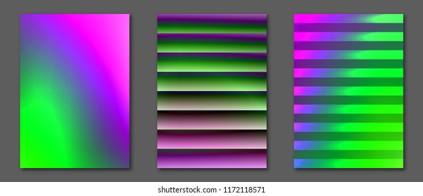 Rainbow covers design. Liquid iridescent color patterns. Melted fluids abstract background. Vector illustration, EPS10, A4 size. Placard, banner, booklet, flyer, brochure templates for design.
