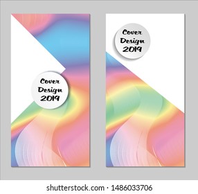 Rainbow Covers with Form. Vertical Covers with Gradients.