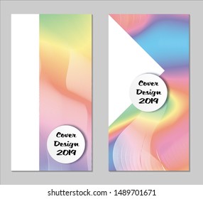 Rainbow Covers with Form. Vertical Covers with Gradients.