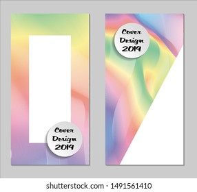 Rainbow Covers with Form. Vertical Covers with Gradients.