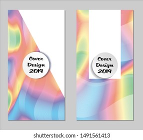 Rainbow Covers with Form. Vertical Covers with Gradients.