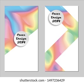 Rainbow Covers with Form. Vertical Covers with Gradients.