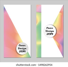 Rainbow Covers with Form. Vertical Covers with Gradients.
