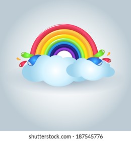 Rainbow Creative Icon Vector Design