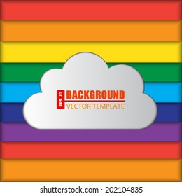 Rainbow Creative vector background