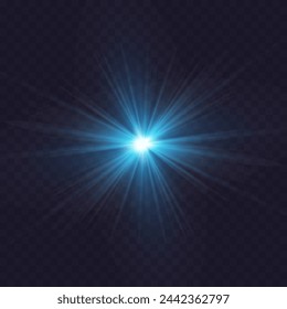 Estrella de cristal de arco iris. Luz de rayo de cristal, sol brilla arco iris rojo amarillo y azul color. Efecto de luz de fuego óptica. Efecto de reflexión de reflejo de deslumbramiento de lente vectorial. Brillo brillante. Luz del sol