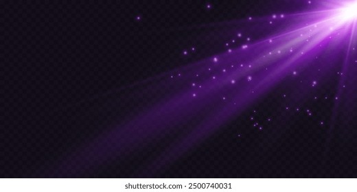 Rainbow crystal star. Crystal ray light, sun shines rainbow red yellow and blue color. Optical fire light effect. Vector lens glare leakage glare reflection effect. Sparkle shine. Sunlight