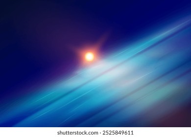 Regenbogenkristallstern. Kristallstrahlenbeleuchtung, Sonne scheint Regenbogen rot gelb und blau Farbe. Optischer Feuer-Lichteffekt. Reflektionseffekt der Reflexion durch Blendung der Vektorlinse. Glitzern. Sonnenlicht