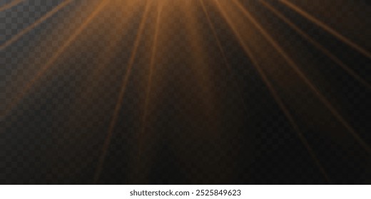 Regenbogenkristallstern. Kristallstrahlenbeleuchtung, Sonne scheint Regenbogen rot gelb und blau Farbe. Optischer Feuer-Lichteffekt. Reflektionseffekt der Reflexion durch Blendung der Vektorlinse. Glitzern. Sonnenlicht
