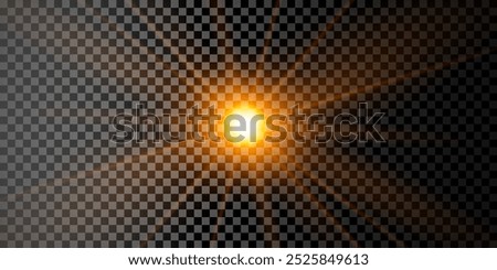 Rainbow crystal star. Crystal ray light, sun shines rainbow red yellow and blue color. Optical fire light effect. Vector lens glare leakage glare reflection effect. Sparkle shine. Sunlight
