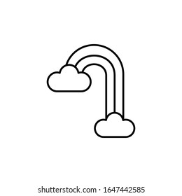 Rainbow, cultures icon. Simple line, outline vector elements of Patrick's day icons for ui and ux, website or mobile application
