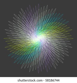rainbow curve art
