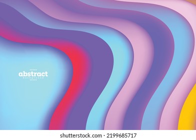 rainbow curve ribbon tropical refreshment theme background can be use for advertisement banner website brochure template package beverage label design vector eps.