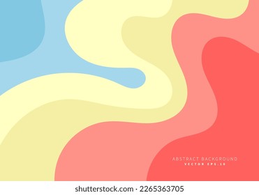 rainbow curve and wavy liquid pattern tropical theme science technology science theme modern art background use for advertisment poster website banner landing page product package design vector eps.