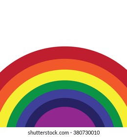 rainbow curves-vector; LGBTQ+ flag concept