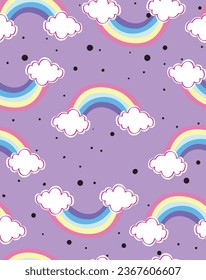 rainbow cute texture magic girl