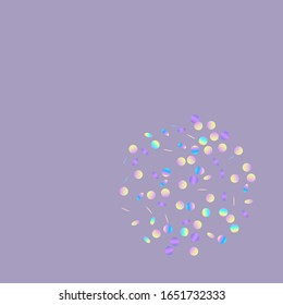 Rainbow Decoration Splash Design. Shine Postcard. Dust FallingFestive Background. Color Carnival Wallpaper.