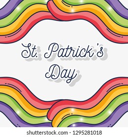 rainbow decoration to st patrick celebration