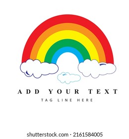 Ilustración de diseño arco iris vectorial arte