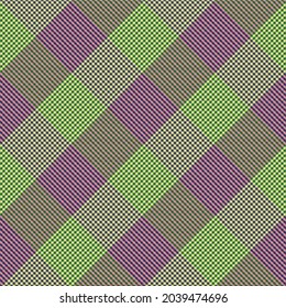 Rainbow Diagonal Plaid Tartan textured Seamless pattern design suitable for fashion textiles and graphics