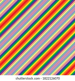 Fondo de patrón a rayas diagonales del arcoiris adecuado para textiles de moda, gráficos