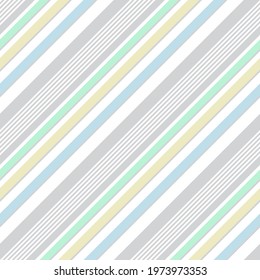 Rainbow diagonal striped seamless pattern background suitable for fashion textiles, graphics