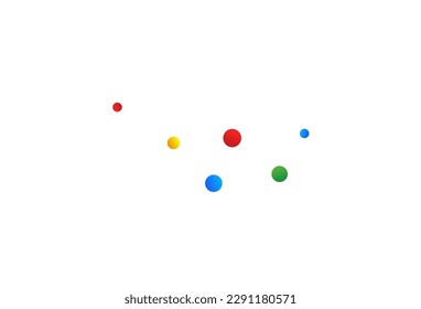 Rainbow Dot Abstract Vector White Background. Top Circle Texture. Celebration Round Postcard. Happy Splash Celebrate Card.