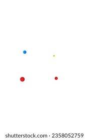 Rainbow Dot Abstract Vector White Background. Independence Confetti Texture. Invitation Circle Postcard. Color Polka Decoration Backdrop.