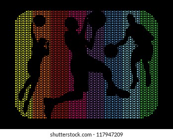 rainbow dot basketball team