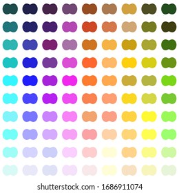 Rainbow dot circle seamless pattern. Abstract colorful background design