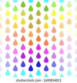 Rainbow dot circle seamless pattern. Abstract colorful background design