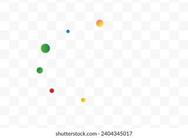 Rainbow Dot Festive Vector Transparent Background. Effect Round Postcard. Celebration Dust Background. Falling Polka Carnival Card.