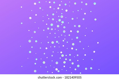 Regenbogen Dot Top-blauer Hintergrund. Holografische Festival-Staubmuster. Spaß-Illustration. Fröhliche Farbeinladung.