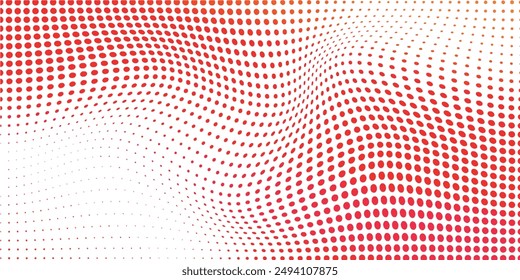 Borde de puntos de arco iris sobre fondo blanco Ilustración vectorial