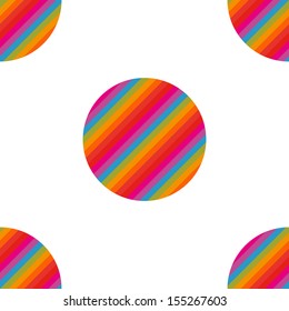 rainbow dots seamless pattern  