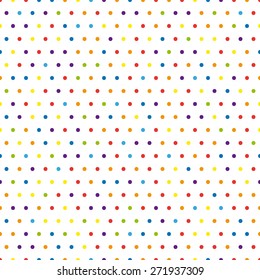 Rainbow Dots, Vector Illustration