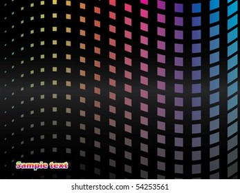Rainbow dotted wave background design