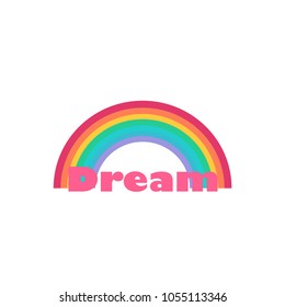 rainbow and dream abstract texture symbol.vector