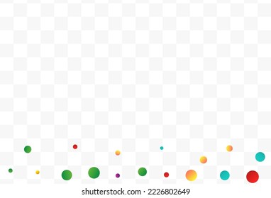 Rainbow Dust Effect Vector Transparent Background. Celebrate Round Background. Celebration Shine Illustration. Happy Dot Festival Texture.