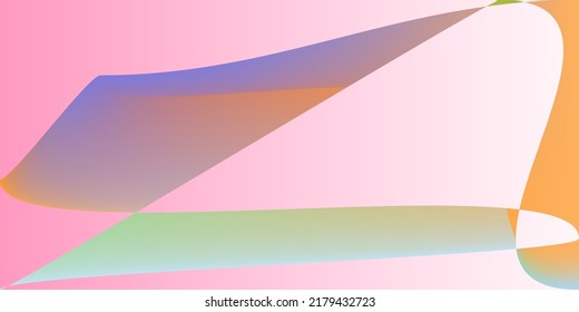 Ilustración Multicolor Dinámica Arcoiris Moderno. Tecnología Mínima Rosa Pastel Fondo Desenfocado. Futurista Capas Suaves Fluid Suave Surface. Psicodelic Neon Digital Shape Color Gradient Mesh.