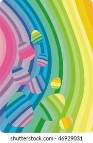 rainbow easter background