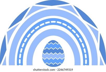 Rainbow Easter Clipart. It can be used on T-Shirt, labels, icons, Sweater, Jumper, Hoodie, Mug,