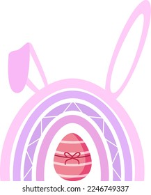Rainbow Easter Clipart. It can be used on T-Shirt, labels, icons, Sweater, Jumper, Hoodie, Mug,