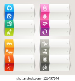 Rainbow - Ecological and Recycling icons / Navigation template