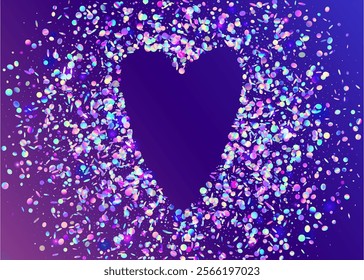 Rainbow Effect. Disco Pattern. Laser Colourful Explosion. Carnival Background. Cristal Dust. Holographic Confetti. Falling Ribbon. Pink Glare Glitter. Purple Rainbow Effect