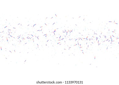 Rainbow effect holographic background. Iridiscent neon glitter. Blue, pink, mint vector foil. Crystal abstract particles. Sparkle gradient boxes. Trendy hologram texture. Mesh kaleidoscope metal print
