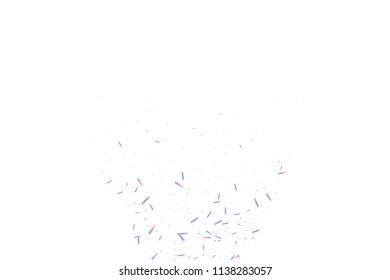 Rainbow effect holographic background. Iridiscent neon glitter. Blue, pink, mint vector foil. Crystal abstract particles. Sparkle gradient boxes. Trendy hologram texture. Mesh kaleidoscope metal print